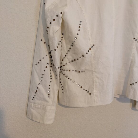 XL Peppe Peluso linen Blazer w/Flair - Picture 6 of 10